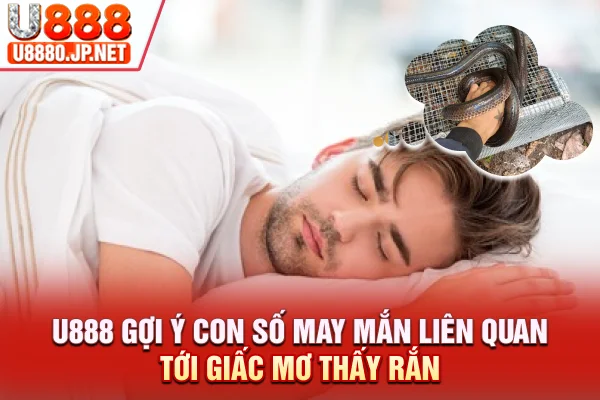 U888 gợi ý con số may mắn liên quan tới giấc mơ thấy rắn